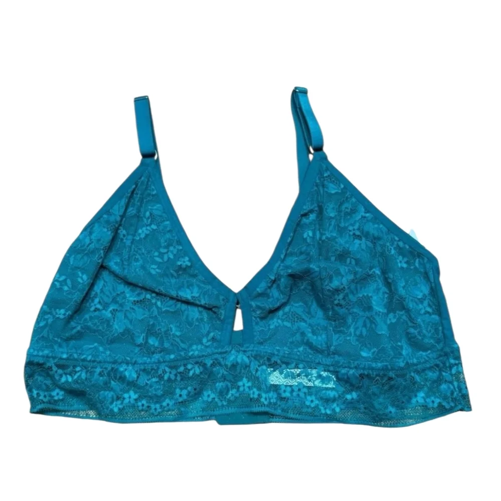 Women's Lace Bralette Teal 1X Nwt - Picture 2 of 5